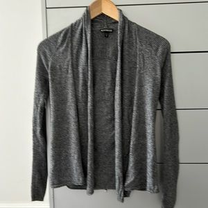 Express XS Cardigan Open Black/White EUC